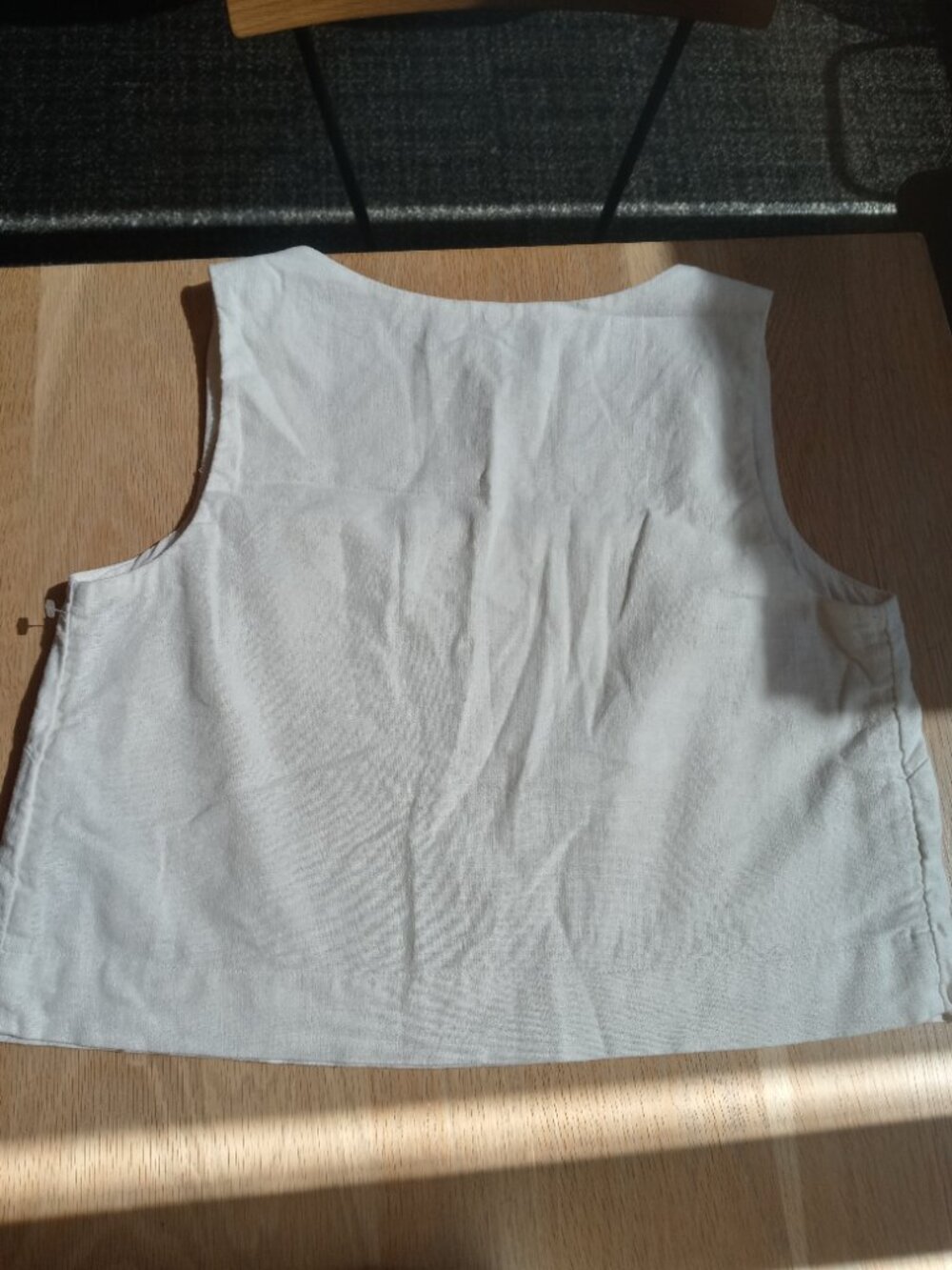 ABERCROMBIE & FITCH linen blend square neck top (S) - Picture 11 of 13